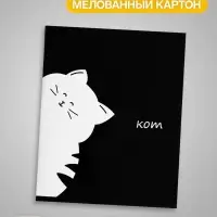 Тетрадь 48 листов в линейку, Calligrata &laquo;Кот&raquo;, МИКС