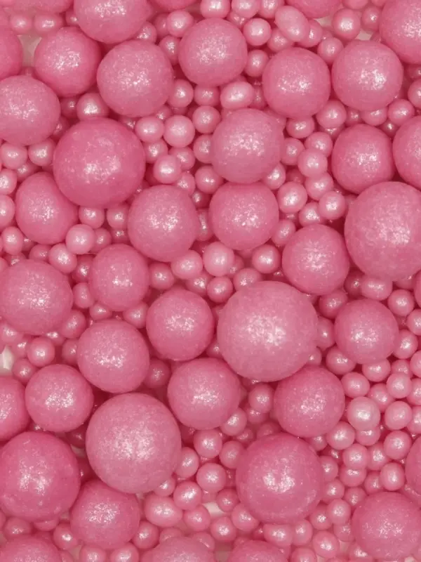 Кондитерская посыпка с мягким центром &laquo;Жемчуг&raquo;, розовая, 50 г