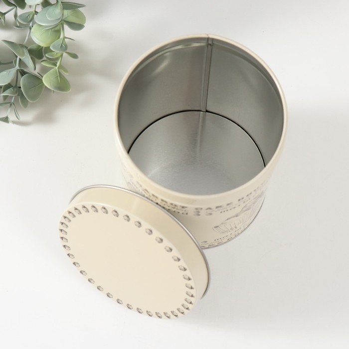 Шкатулка металл цилиндр Шкатулка металл цилиндр "Сладкая выпечка" набор 4 шт 9,5х6; 11х7,5; 12,5х9; 14х10,5х10,5 см 975901