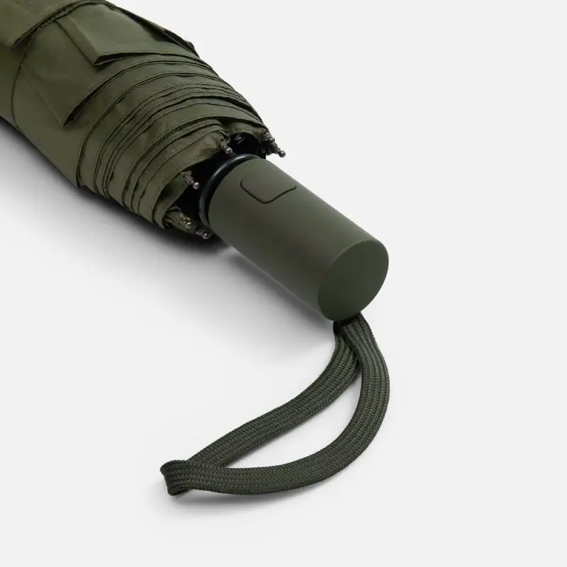 Зонт складной Cloudex, зеленый (хаки)