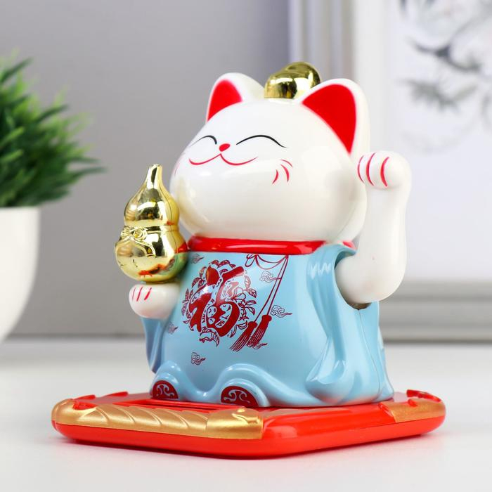 Маятник пластик Маятник пластик "Кот баюн с иероглифами карьера, решимость, долголетие" МИКС 9,5х9,5х8,3 см