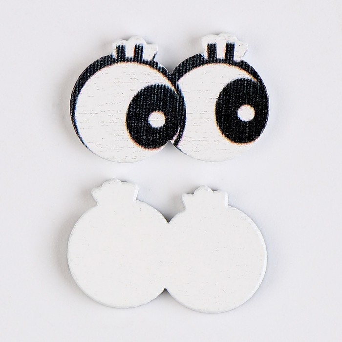 Глаза деревянные , набор 40 шт., размер 1 шт. — 2 × 1,1 см Глаза деревянные , набор 40 шт., размер 1 шт. — 2 × 1,1 см