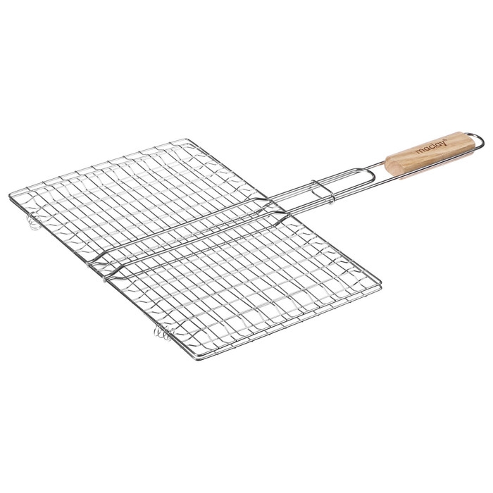Решётка гриль для рыбы maclay, 25x34 см, нержавеющая сталь, для мангала Решётка гриль для рыбы maclay, 25x34 см, нержавеющая сталь, для мангала