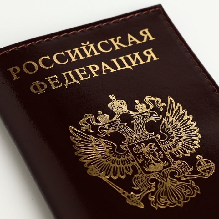 Обложка для паспорта, цвет коричневый Обложка для паспорта, цвет коричневый