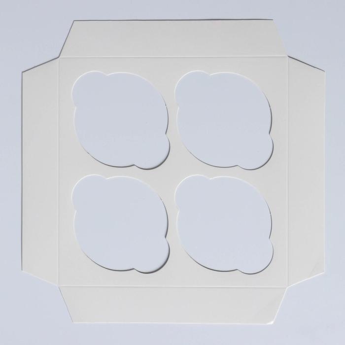 Коробка для капкейка «Время добрых подарков», 16 х 16 х 10 см, Новый год Коробка для капкейка «Время добрых подарков», 16 х 16 х 10 см, Новый год