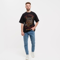 Футболка мужская KAFTAN "No regret", черный, размер 56