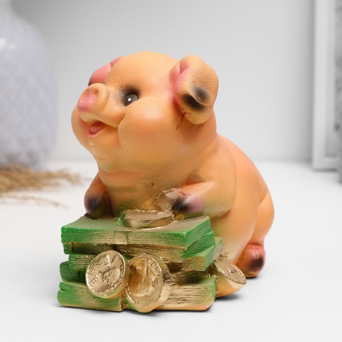 Копилка Копилка "Поросенок на деньгах" МИКС 11см