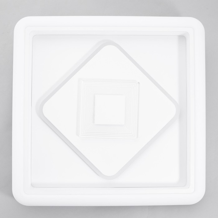 Светильник с ПДУ 1887/1 LED 89Вт диммер белый 46х46х7 см BayerLux