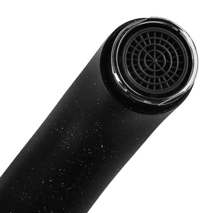 Смеситель для кухни Accoona A84043F, однорычажный, силумин, черный Смеситель для кухни Accoona A84043F, однорычажный, силумин, черный