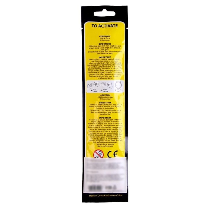 Неоновая палочка «Браслетик», МИКС Неоновая палочка «Браслетик», МИКС