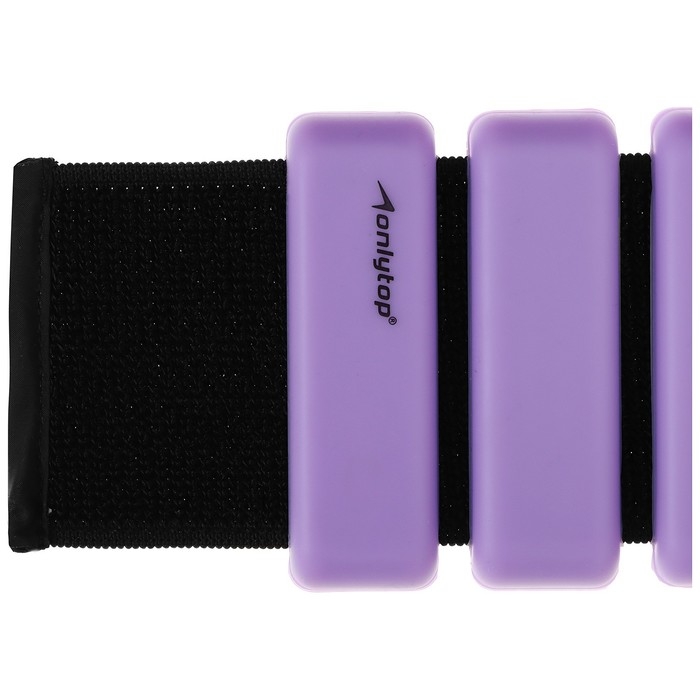 Утяжелители ONLYTOP, 2 шт. х 0,5 кг, цвет фиолетовый Утяжелители ONLYTOP, 2 шт. х 0,5 кг, цвет фиолетовый