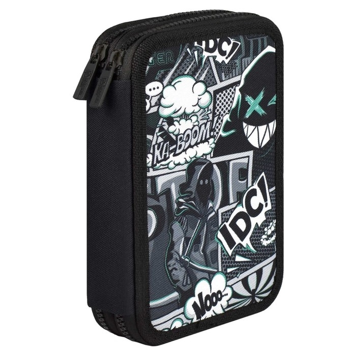 Пенал 2 секции 123*198 ткань Феникс Пенал 2 секции 123*198 ткань Феникс "Бунтарский дух" мал черн 65683