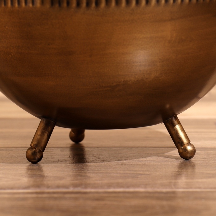 Кашпо  Кашпо "Голди" металл (набор 2 шт), диаметр 30 и 26 см