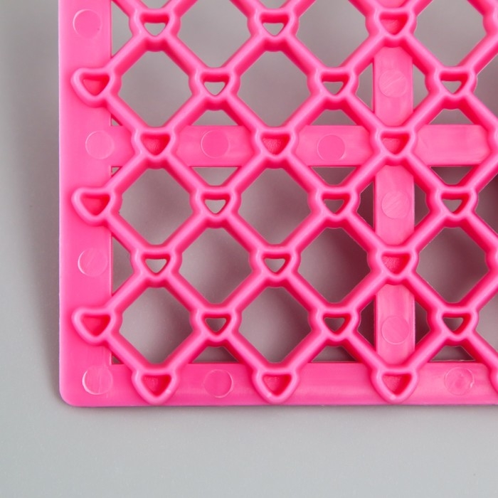 Штамп пластик  Штамп пластик "Ромб с сердечком" 12,8х7.5 см