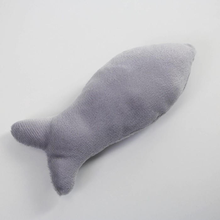 Лежанка с рыбкой, 45х35х11 см, серая Лежанка с рыбкой, 45х35х11 см, серая