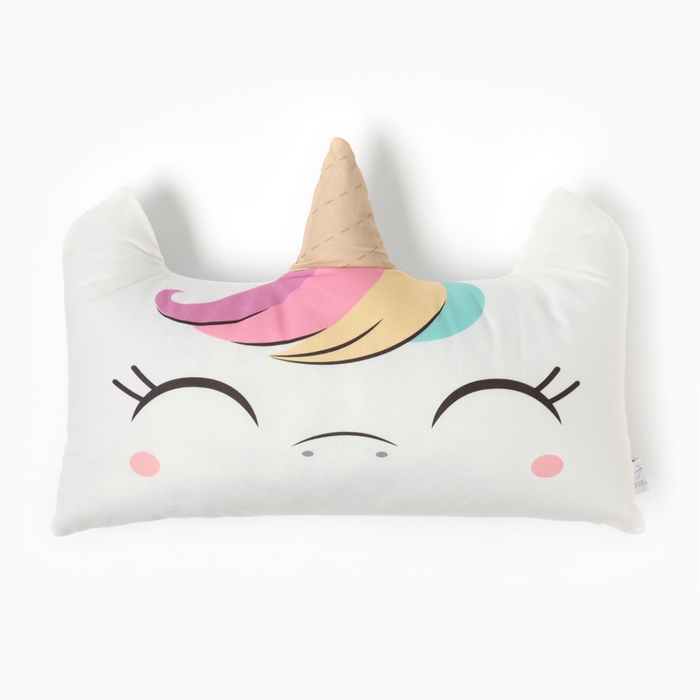 Подушка декоративная Этель Подушка декоративная Этель "Единорог", 40*60 см, 100% п/э, велюр