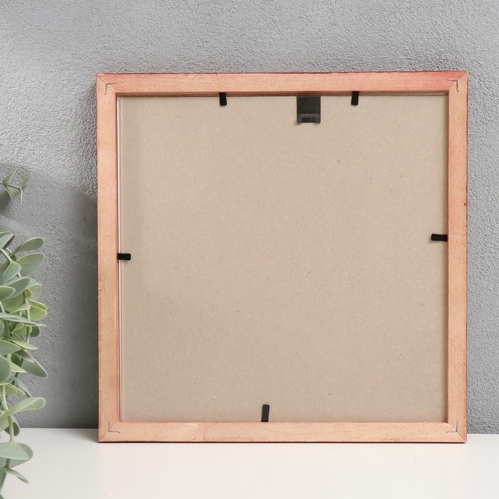 Фоторамка дерево "Image Art" С18 20х20 см,(пластиковый экран), красное дерево