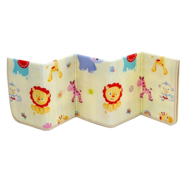 Игровой коврик для детей складной «Мои друзья», двусторонний, размер 180х100 см, Крошка Я Игровой коврик для детей складной «Мои друзья», двусторонний, размер 180х100 см, Крошка Я