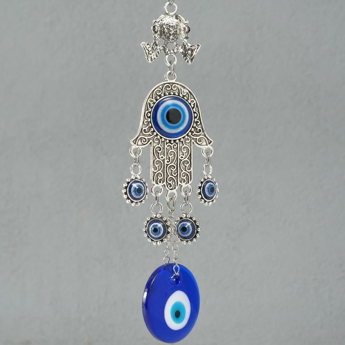 Подвеска от сглаза металл  Подвеска от сглаза металл "Рука Фатимы" 19,5 см