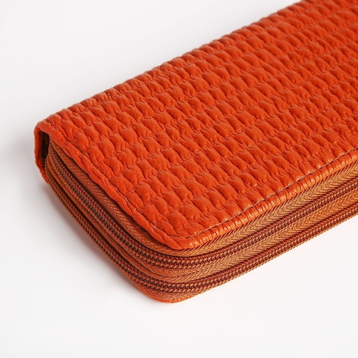 Кошелёк женский на молнии, цвет оранжевый Кошелёк женский на молнии, цвет оранжевый