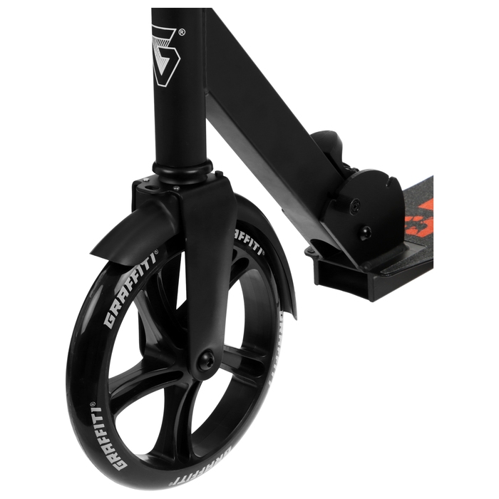 Самокат городской GRAFFITI City 200, складной, колёса PU 200 мм, ABEC 7 Carbon, чёрный Самокат городской GRAFFITI City 200, складной, колёса PU 200 мм, ABEC 7 Carbon, чёрный