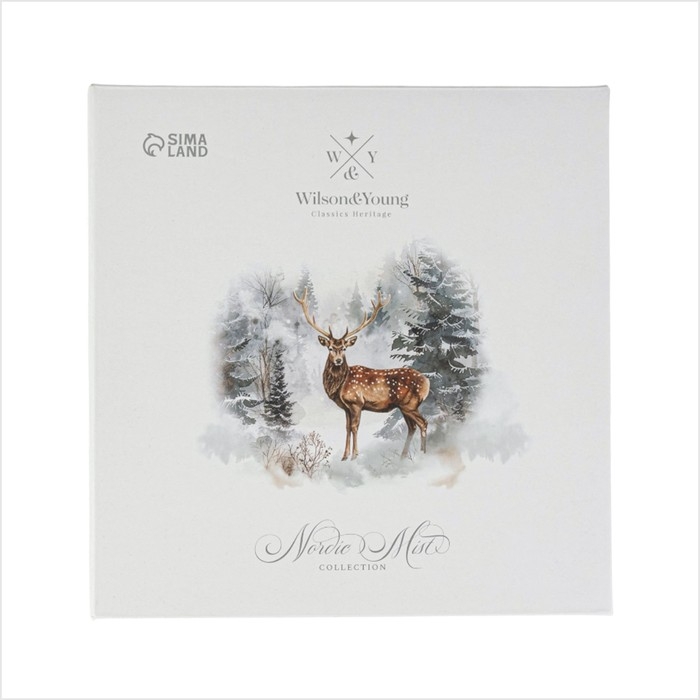 Салатник новогодний Wilson&Young «Зимний лес», 650 мл, 20,2×3,6 см