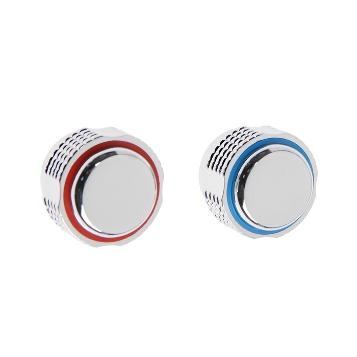 Ручка на смеситель ZEIN Z004, круглая, для кран-букс со штоком под квадрат, пластик, хром Ручка на смеситель ZEIN Z004, круглая, для кран-букс со штоком под квадрат, пластик, хром