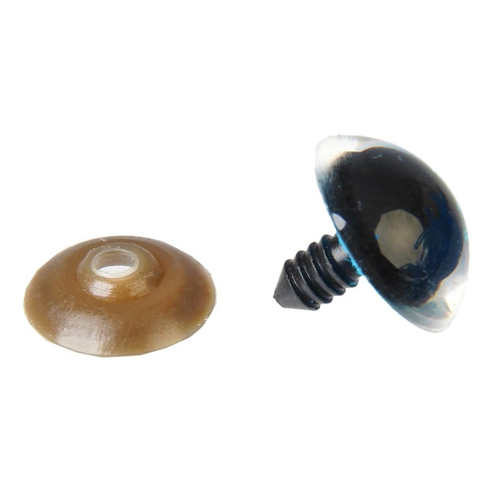 Глаза винтовые с заглушками, «Блёстки» набор 20 шт, размер 1 шт: 2,2 см, цвет голубой Глаза винтовые с заглушками, «Блёстки» набор 20 шт, размер 1 шт: 2,2 см, цвет голубой