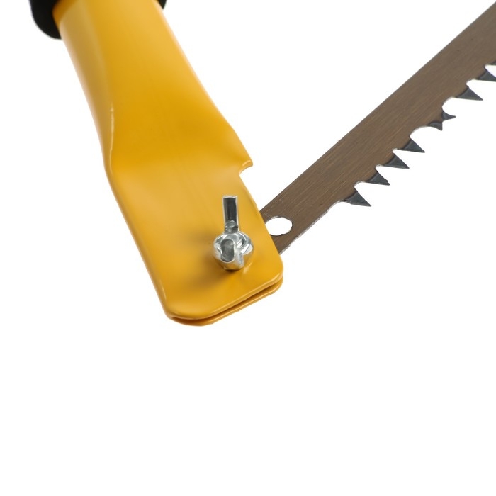 Пила лучковая ТУНДРА, Пила лучковая ТУНДРА, "волчий зуб" для быстрого пила по сухой и мокрой древесине, 450 мм