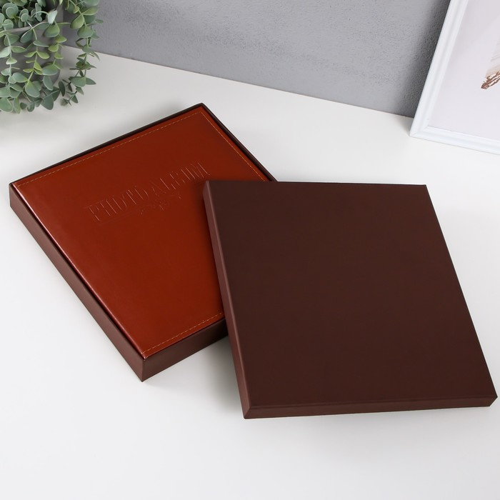 Фотоальбом магнитный на 20 листов Фотоальбом магнитный на 20 листов "Обычность" МИКС 27,5х29х4,5 см