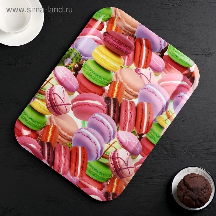 Поднос пластиковый прямоугольный Доляна «Кокетство», 37,5×28 см, рисунок МИКС Поднос пластиковый прямоугольный Доляна «Кокетство», 37,5×28 см, рисунок МИКС