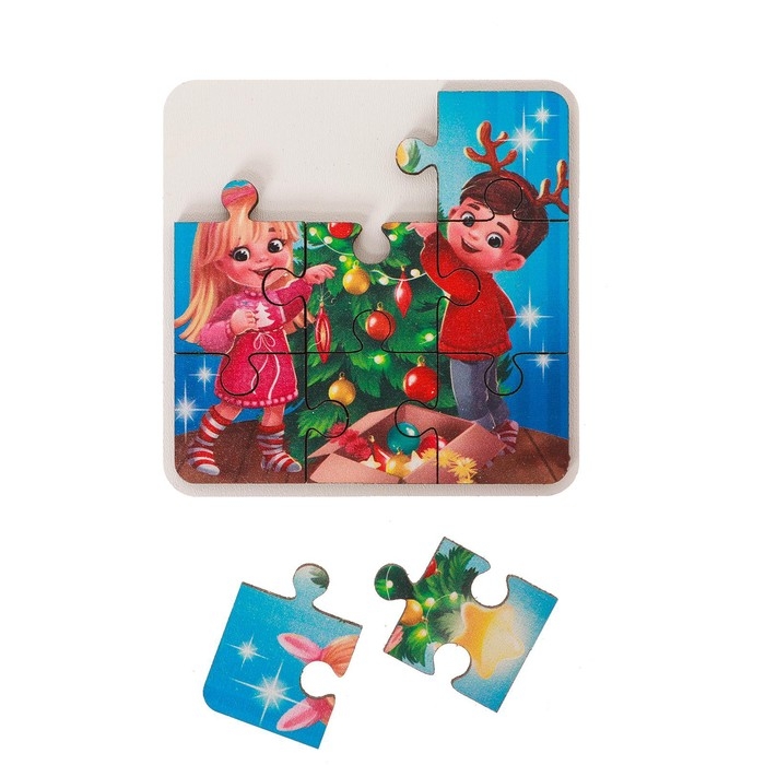 Пазл деревянный «Новый год! Наряжаем ёлочку» Пазл деревянный «Новый год! Наряжаем ёлочку»