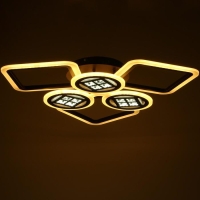 Люстра с ПДУ 1157/6CF LED 144Вт 3000-6000К диммер кофе 73х73х10 см BayerLux