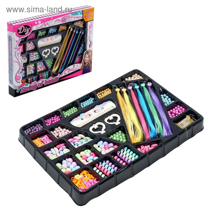 Набор парикмахера «Плетём косы» с аксессуарами для волос Набор парикмахера «Плетём косы» с аксессуарами для волос