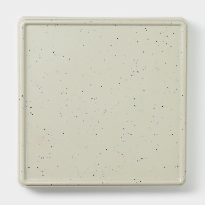 Блюдо сервировочное «Мрамор», 18,5×2,3 см, цвет серый