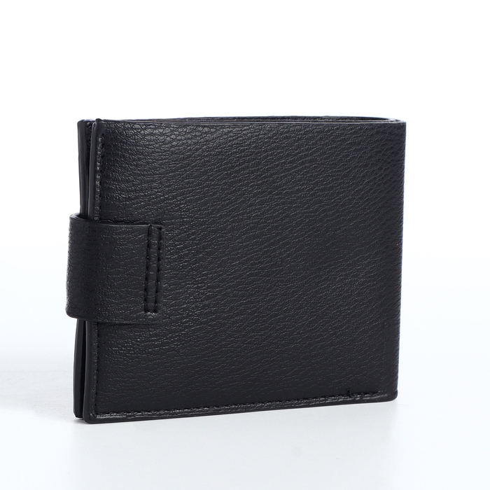 Портмоне мужское на магните, отдел для карт, монет, цвет чёрный Портмоне мужское на магните, отдел для карт, монет, цвет чёрный