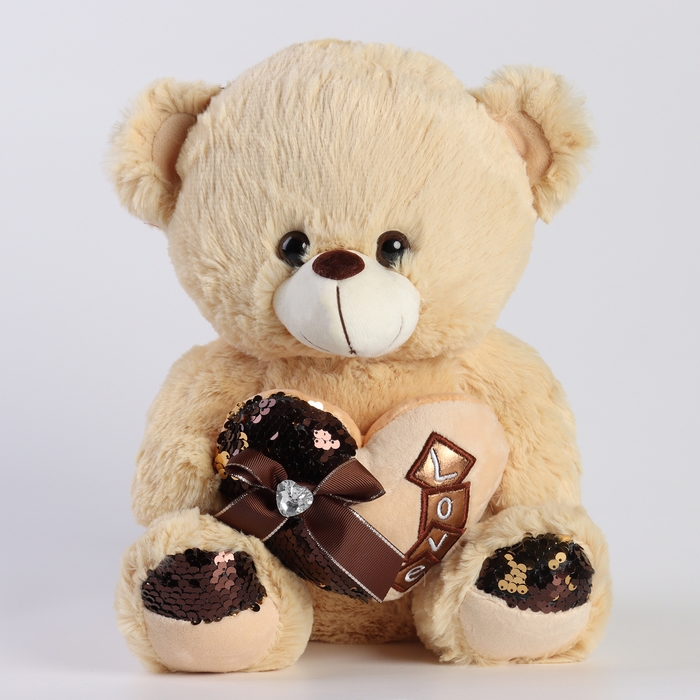 Мягкая игрушка «Мишка» с сердцем, 30 см Мягкая игрушка «Мишка» с сердцем, 30 см