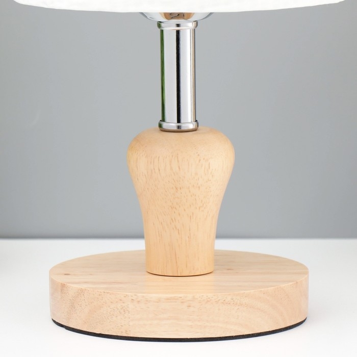 Настольная лампа Настольная лампа "Тирел" Е27 40Вт белый 16х16х30 см RISALUX