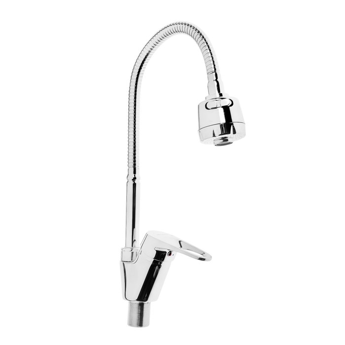 Смеситель для кухни Accoona A4850, однорычажный, гибкий излив, хром Смеситель для кухни Accoona A4850, однорычажный, гибкий излив, хром