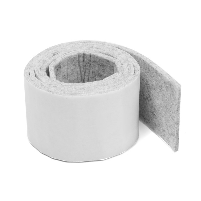 Самоклеящиеся подпятники для мебели ТУНДРА 100х5х0,3 см., фетр, цвет серый Самоклеящиеся подпятники для мебели ТУНДРА 100х5х0,3 см., фетр, цвет серый