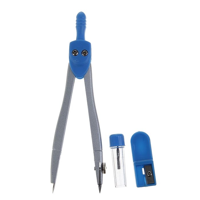 Готовальня Calligrata 3 предмета: циркуль, грифель, точилка, в пластиковом пенале Готовальня Calligrata 3 предмета: циркуль, грифель, точилка, в пластиковом пенале