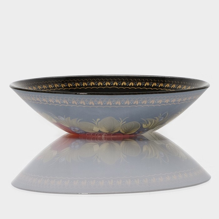 Салатник стеклянный Доляна «Народные мотивы», 920 мл, 22×5 см