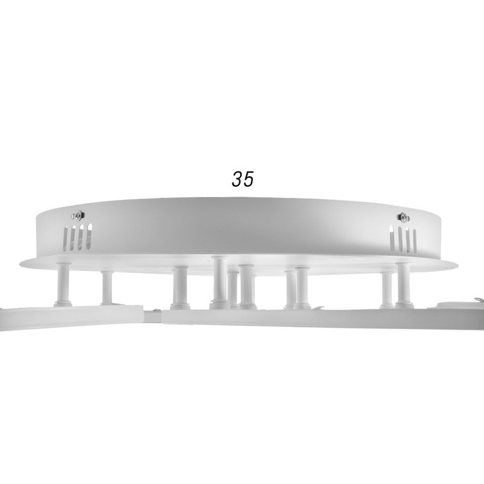 Люстра светодиодная "Анна" LED 108Вт 2700-6400К 7100Лм 70х70х8см Ritter