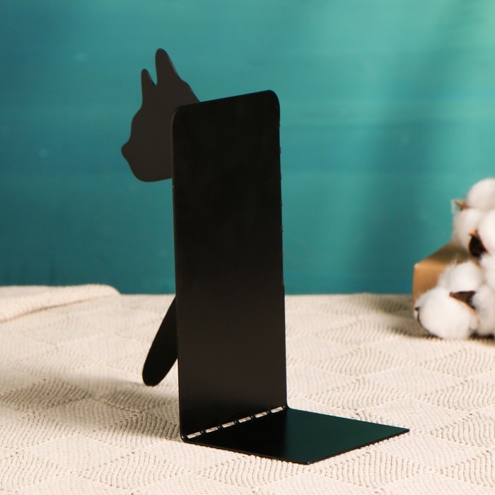 Держатель-подставка для книг  Держатель-подставка для книг "Кот", черный, 1шт
