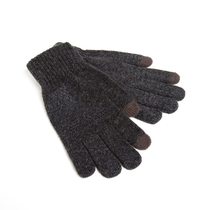 Перчатки мужские MINAKU однотонные, цв. серый, р-р 9-10 (22-24 см) Перчатки мужские MINAKU однотонные, цв. серый, р-р 9-10 (22-24 см)