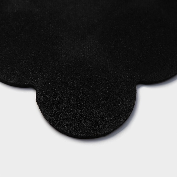 Коврик придверный Доляна &laquo;Глория&raquo;, с окантовкой, 46&times;75 см, цвет чёрный