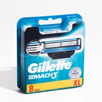 Сменные кассеты Gillette Mach3, 3 лезвия, 8 шт