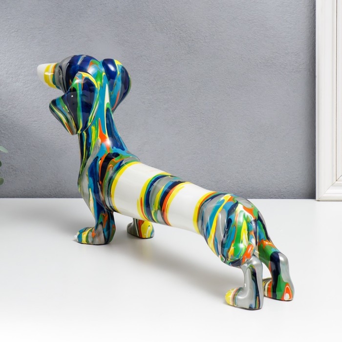 Сувенир полистоун Сувенир полистоун "Такса" подтёки краски 22,5х11х43 см