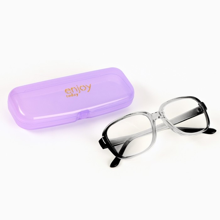 Футляр для очков Enjoy, фиолетовый, 15,5 х 5,2 х 3,5 см Футляр для очков Enjoy, фиолетовый, 15,5 х 5,2 х 3,5 см