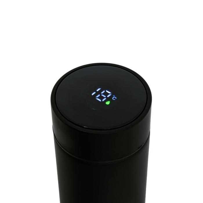 Термос, 500 мл, Basic Термос, 500 мл, Basic "Мастер К", с ситечком, с датчиком температуры, сохраняет тепло 10 ч